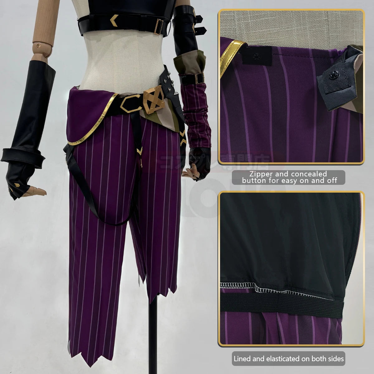 Cosplay Jinx – League of Legends (LOL) – Costume Complet avec Accessoires