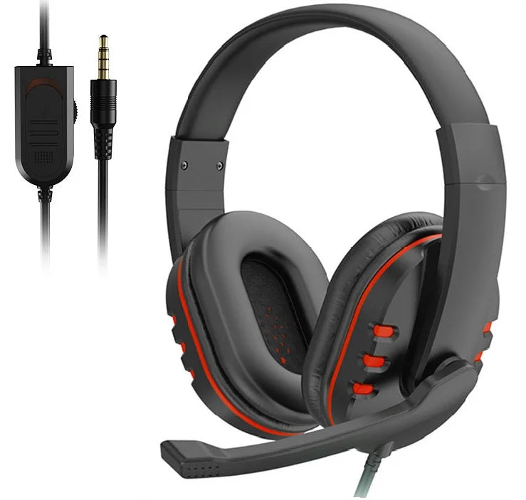 Casque Gaming Filaire 3,5 mm – Microphone, Réduction de Bruit, Contrôle du Volume – Compatible PS4, PC, Xbox, Switch