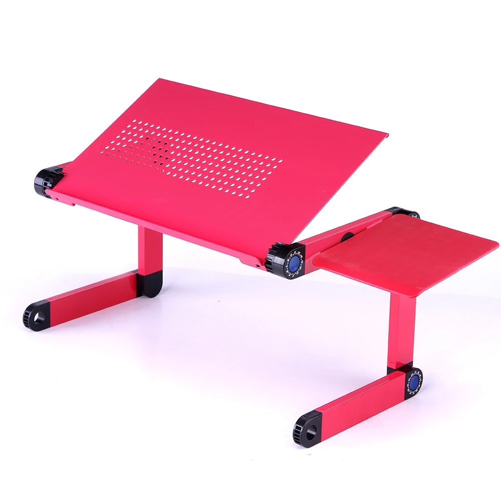Support Bureau Ergonomique Réglable pour Ordinateur Portable – Aluminium 360° avec Tapis de Souris