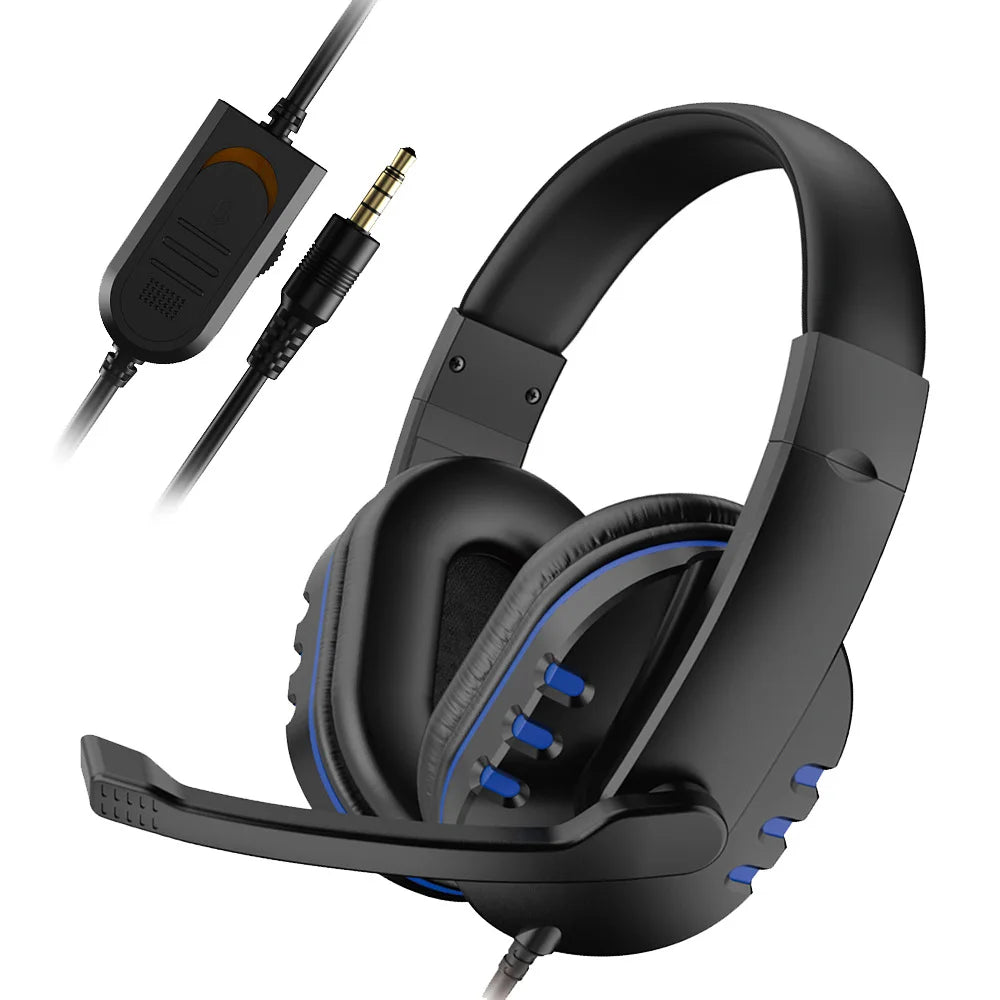 Casque Gaming Filaire 3,5 mm – Microphone, Réduction de Bruit, Contrôle du Volume – Compatible PS4, PC, Xbox, Switch