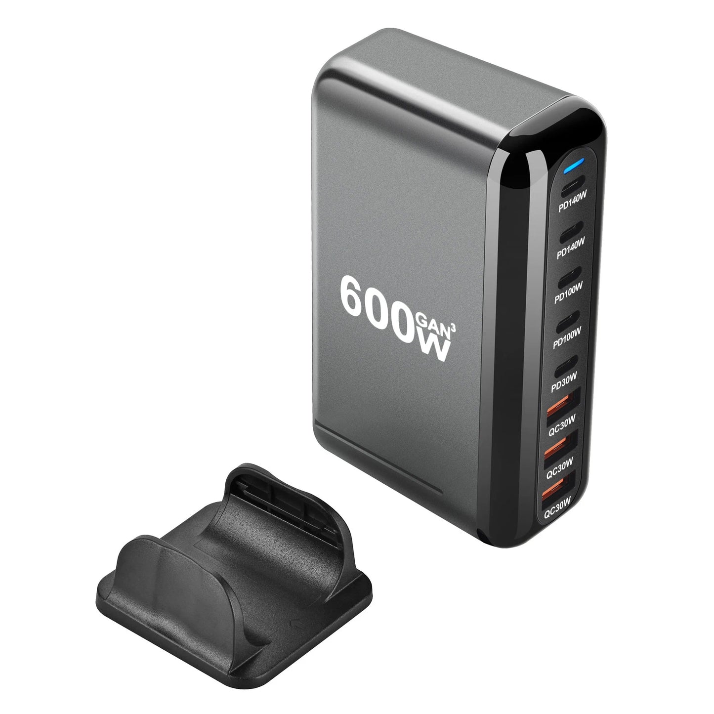 Chargeur Rapide USB Type-C 600W GaN 3.0 - 8 Ports Ultra-Puissants