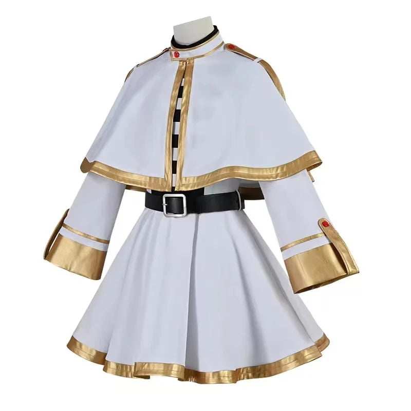 Cosplay Sousou No Frieren – Costume Complet avec Perruque, Accessoires et Oreilles d’Elfe
