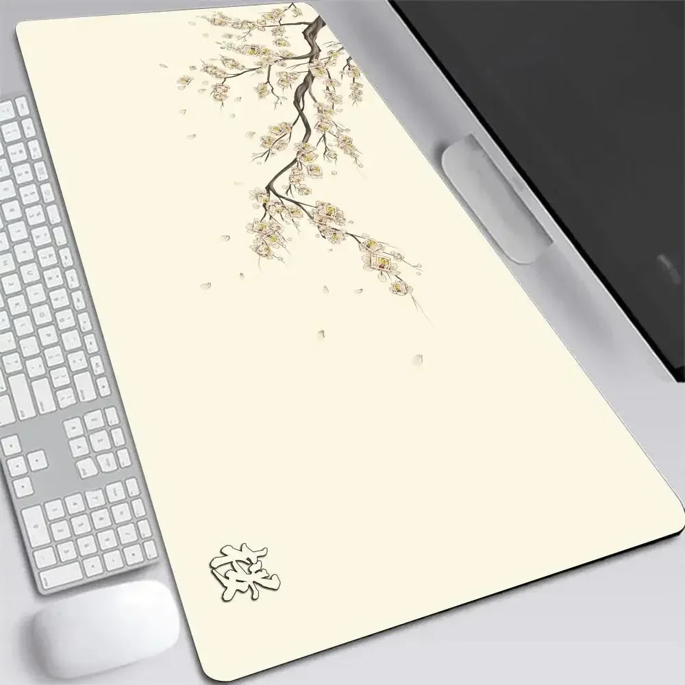 Tapis de souris XXL Japon Sakura – Gaming & Bureau | Motif cerisier | Antidérapant | Plusieurs tailles