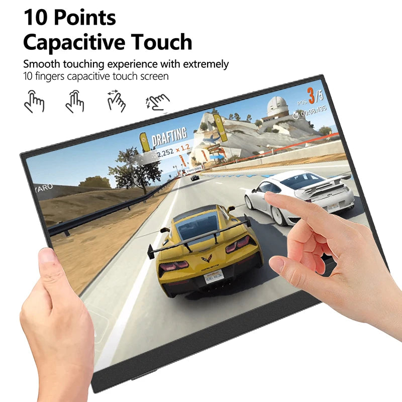 Moniteur Portable Tactile 14.1" | 1200P, 100% sRGB, 60Hz – Idéal Gaming & Bureau