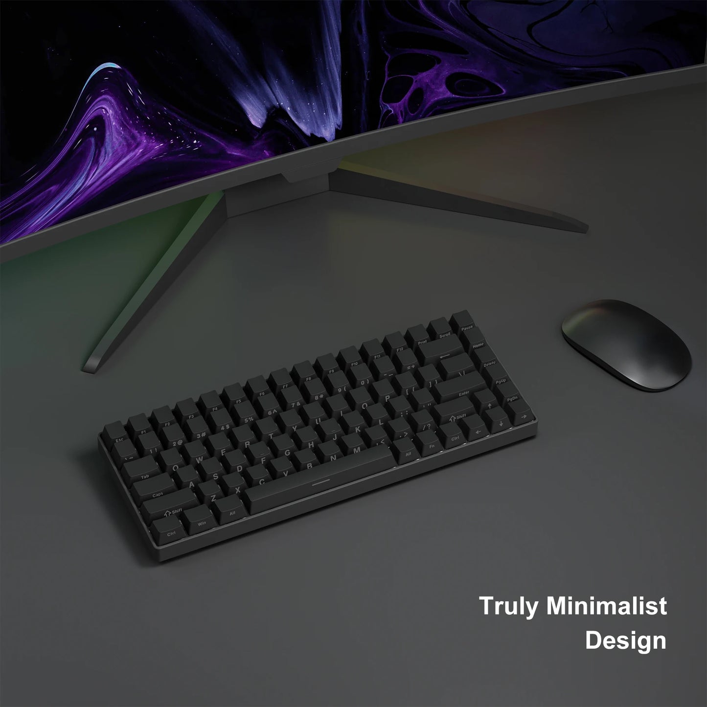 Set de Keycaps PBT Noirs – 123 Touches, Rétroéclairés, Profil Cherry