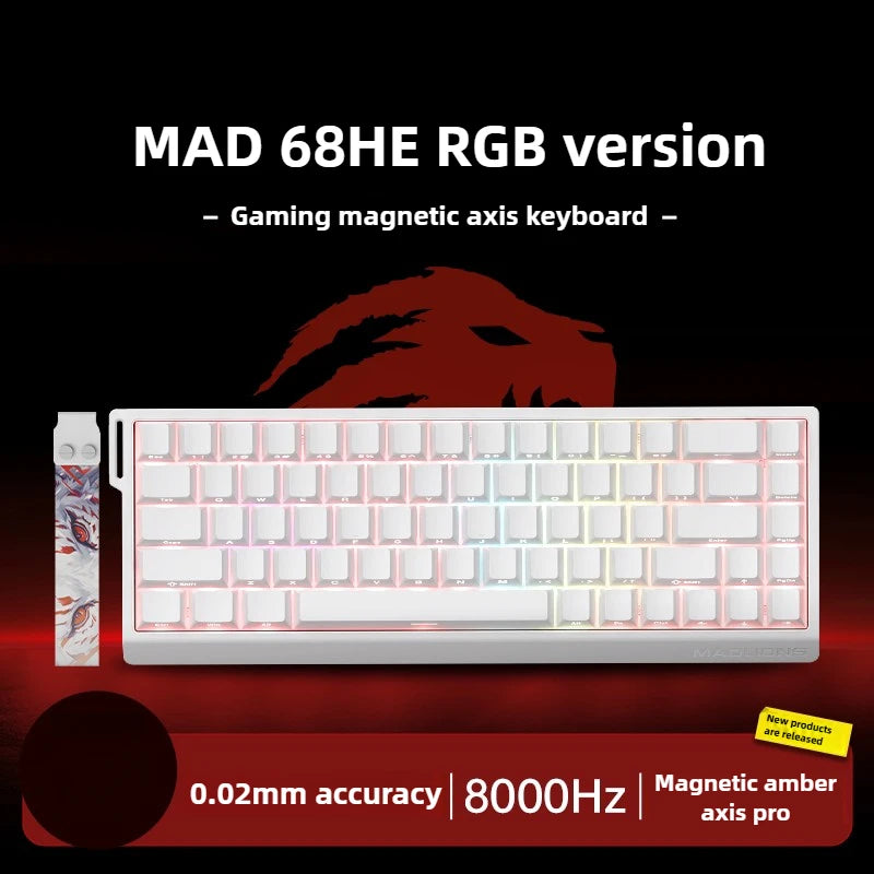 MAD68 Pro 60HE – Clavier Gaming Magnétique, Hot-Swap, Rapid Trigger, RGB, 60 % Compact