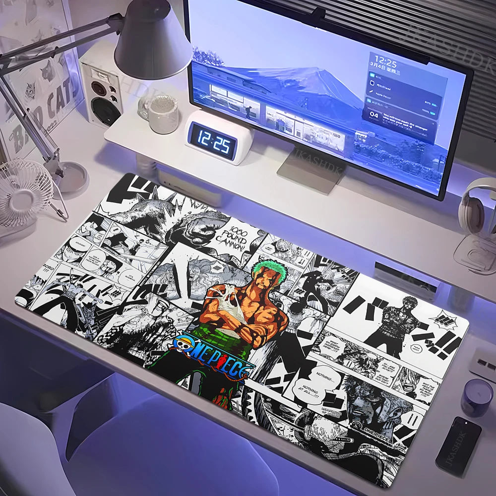 Tapis de souris XXL One Piece – Sunny & Mugiwara | Gaming & Bureau | Antidérapant | Design Anime