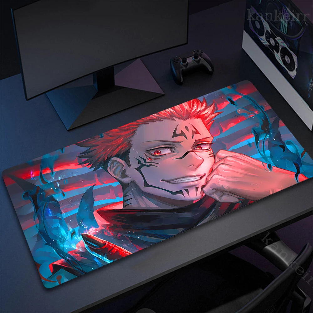 Tapis de souris XXL Jujutsu Kaisen – Gojo Satoru | Gaming & Bureau | Antidérapant | Design Anime