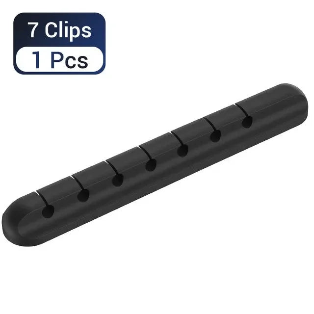 Organisateur de câbles USB en Silicone – Clips de Gestion pour Bureau et Maison
