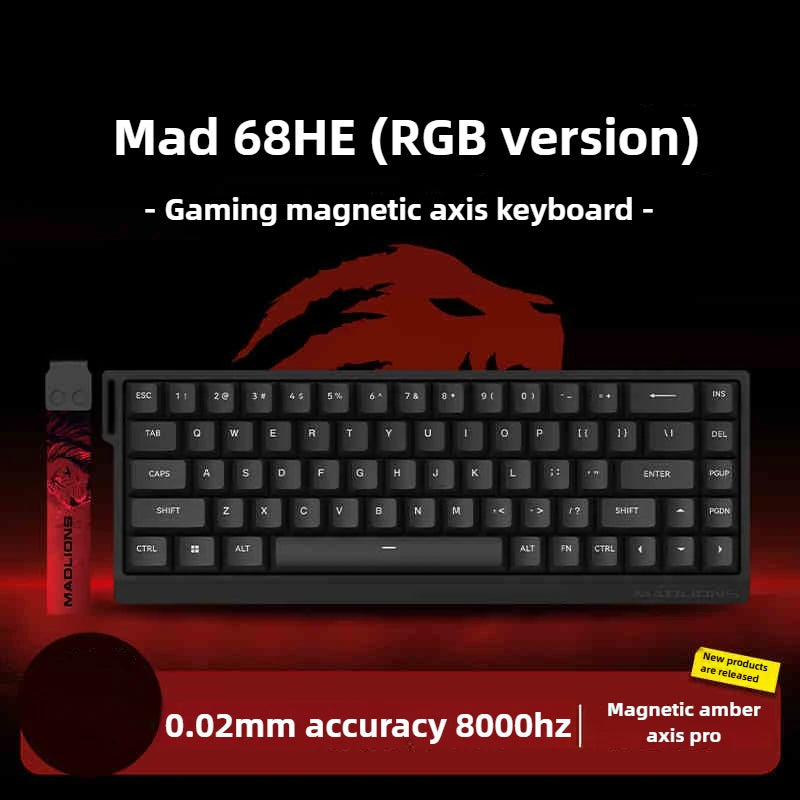 MAD68 Pro 60HE – Clavier Gaming Magnétique, Hot-Swap, Rapid Trigger, RGB, 60 % Compact