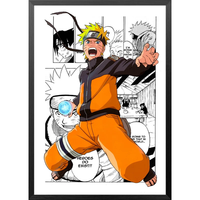 Affiche Murale Naruto Shippuden – Décoration Anime pour Chambre & Salon