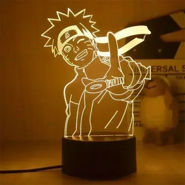 Veilleuse LED 3D Naruto – Lampe d’Ambiance Manga