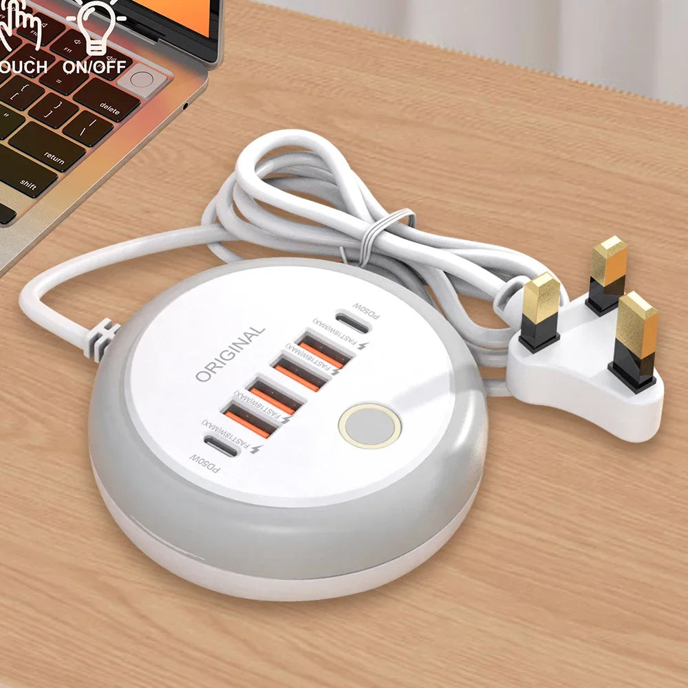 Prise Multiport USB Type-C 50W – Charge Rapide et Efficace