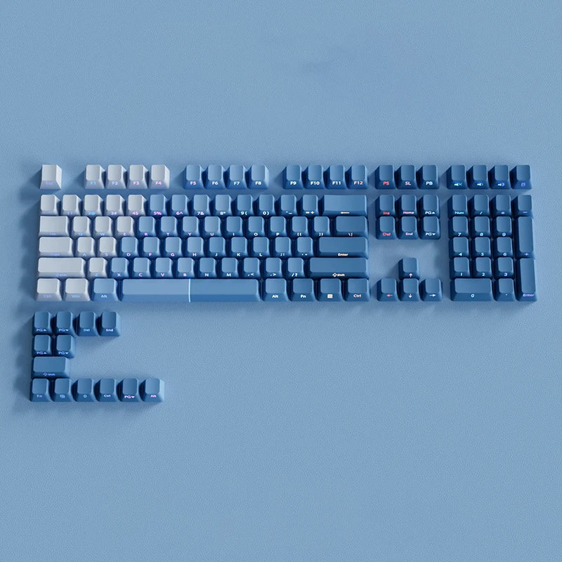 Set de Keycaps PBT Rétroéclairés – Double Injection, RGB, 135 Touches