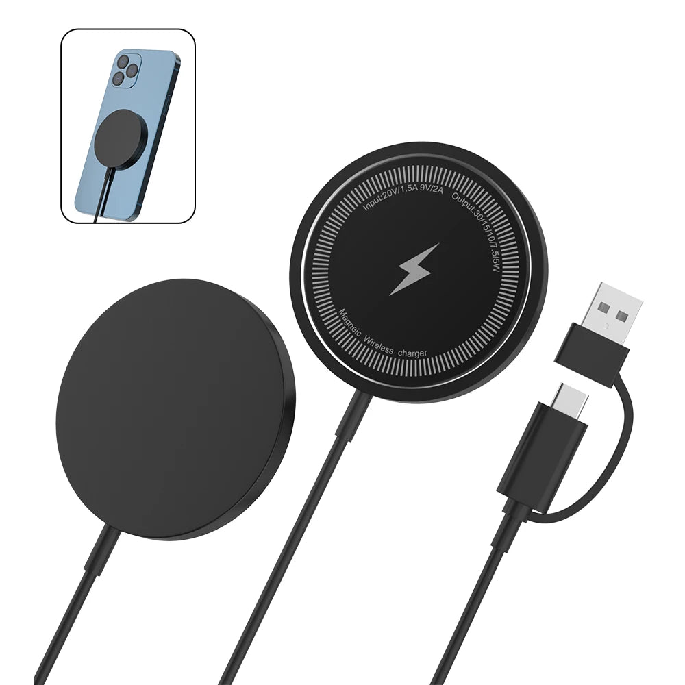 Chargeur Magnétique Sans Fil – Compatible MagSafe