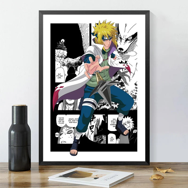 Affiche Murale Naruto Shippuden – Décoration Anime pour Chambre & Salon