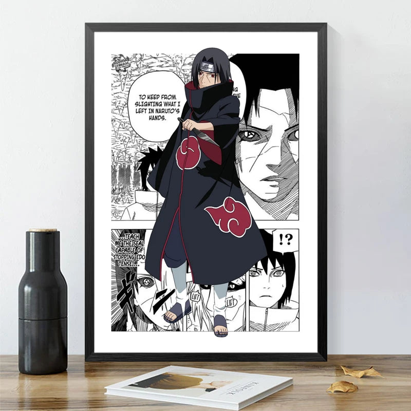 Affiche Murale Naruto Shippuden – Décoration Anime pour Chambre & Salon