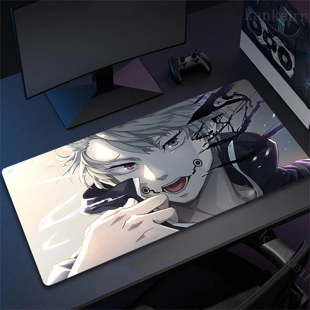 Tapis de souris XXL Jujutsu Kaisen – Gojo Satoru | Gaming & Bureau | Antidérapant | Design Anime