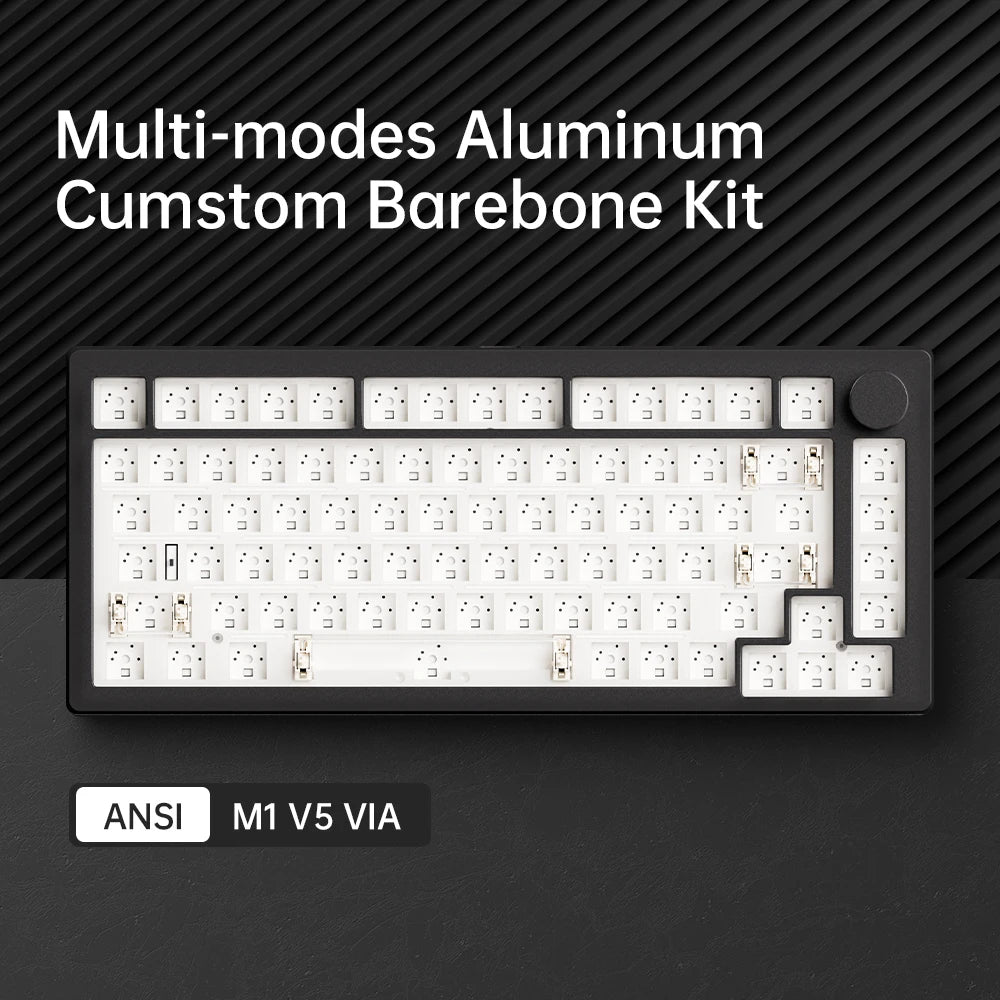 Akko MonsGeek M1 V5 – Clavier mécanique Barebone 75% Tri-Mode, VIA Compatible, Échange à chaud, RGB, Batterie 8000 mAh