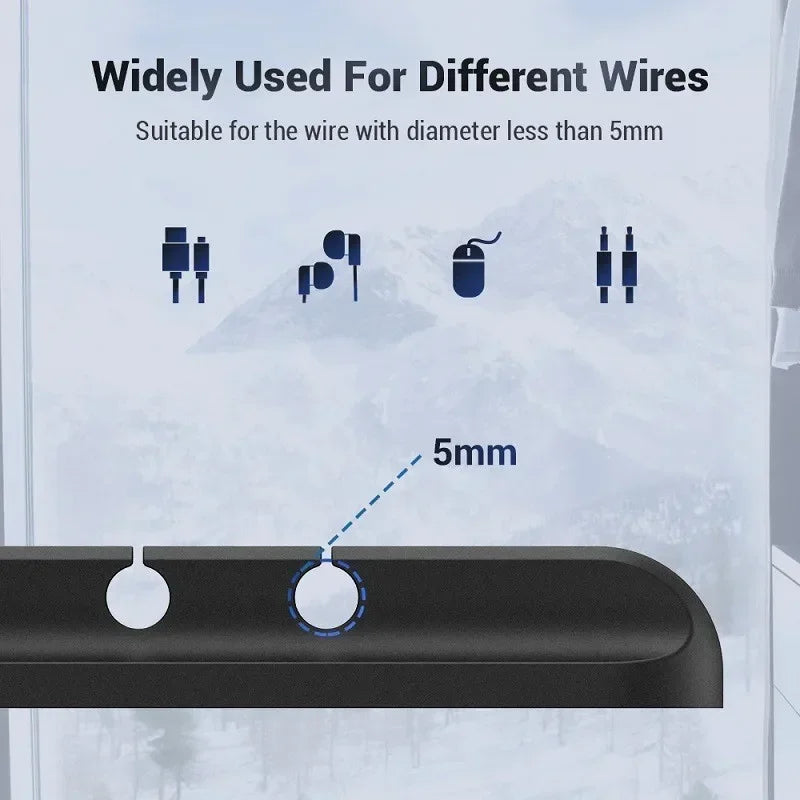 Organisateur de Câbles USB en Silicone – Gestion Facile et Propre des Fils | 1 ou 2 Pièces