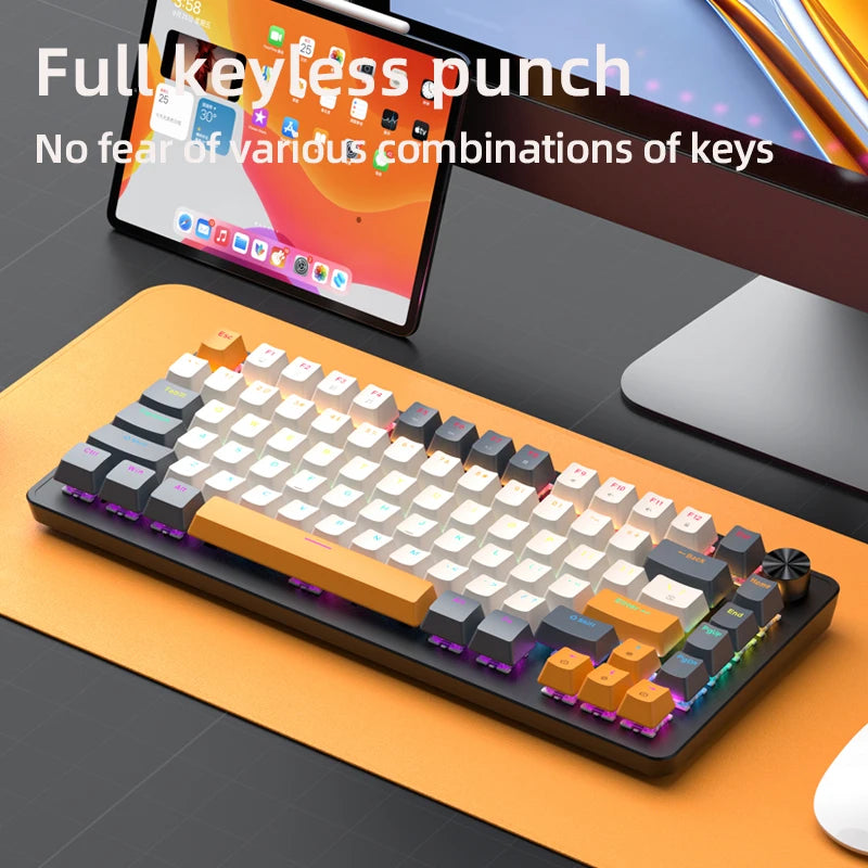 Clavier Mécanique Gamer K82 – 75% Compact, RGB, Hot-Swappable