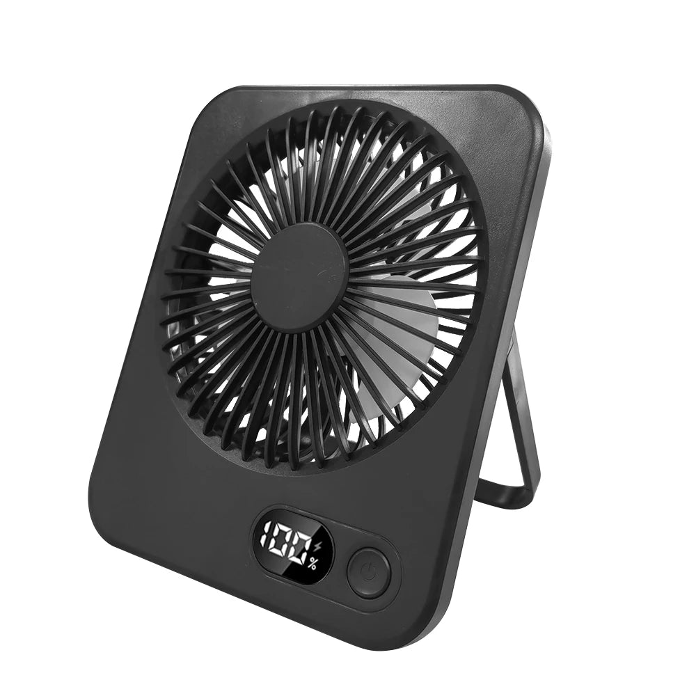 Ventilateur de Bureau Portable 3 en 1 – Silencieux & Rechargeable