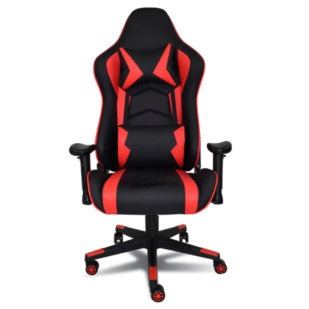 Chaise Gaming Ergonomique à Dossier Haut – Rotation 360°, Support Lombaire, Repose-Pieds Intégré
