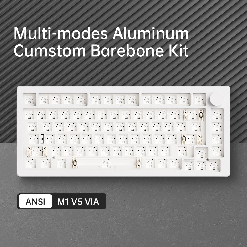 Akko MonsGeek M1 V5 – Clavier mécanique Barebone 75% Tri-Mode, VIA Compatible, Échange à chaud, RGB, Batterie 8000 mAh