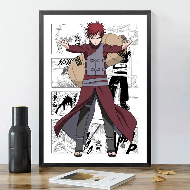 Affiche Murale Naruto Shippuden – Décoration Anime pour Chambre & Salon