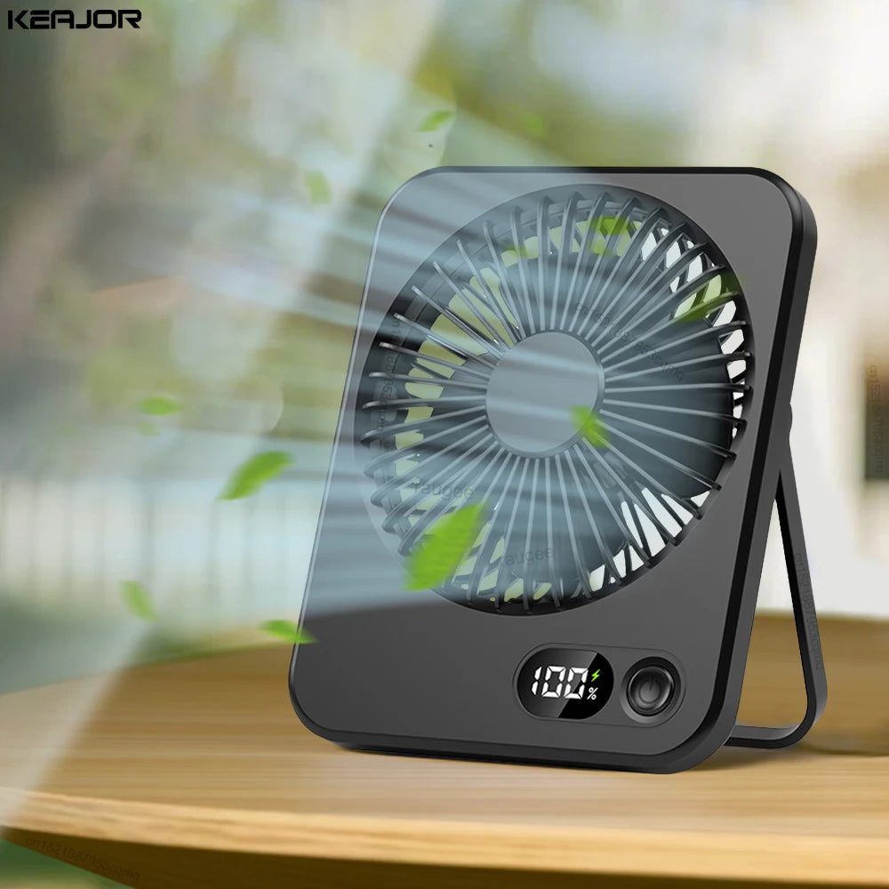 Ventilateur de Bureau Portable 3 en 1 – Silencieux & Rechargeable