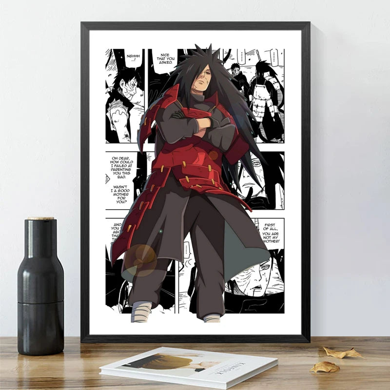Affiche Murale Naruto Shippuden – Décoration Anime pour Chambre & Salon