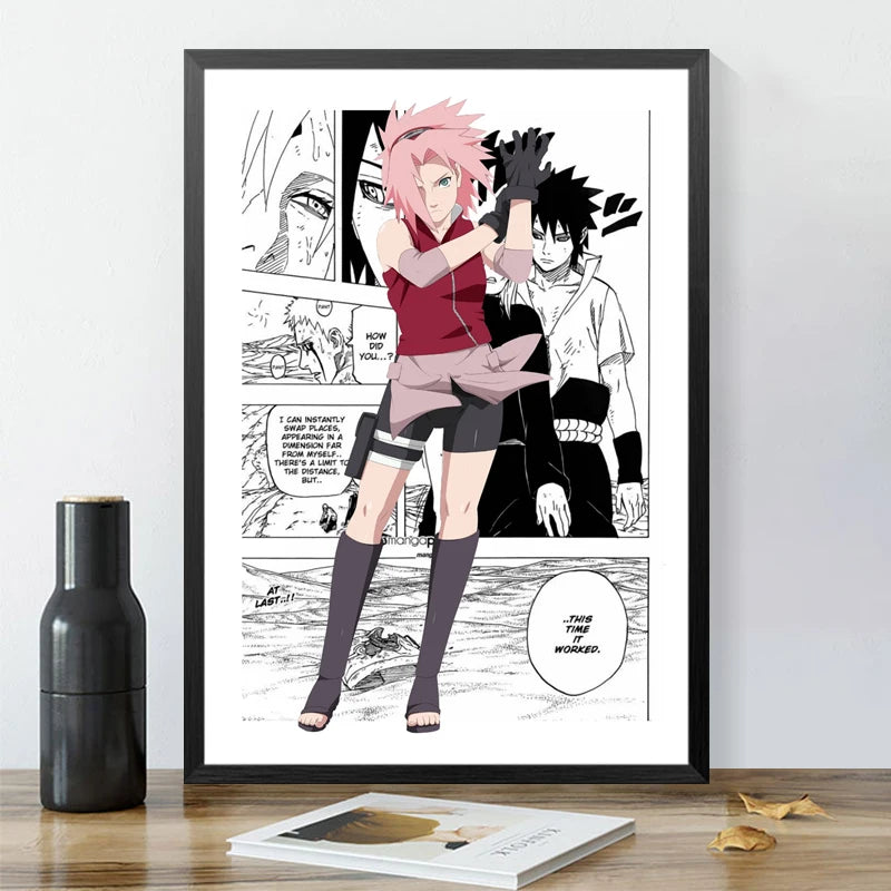 Affiche Murale Naruto Shippuden – Décoration Anime pour Chambre & Salon