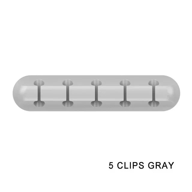 Organisateur de câbles USB en Silicone – Clips de Gestion pour Bureau et Maison