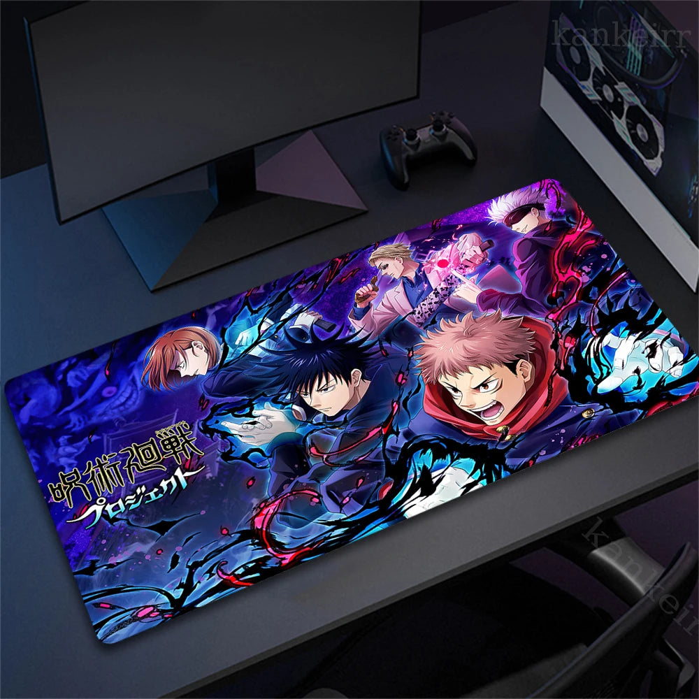Tapis de souris XXL Jujutsu Kaisen – Gojo Satoru | Gaming & Bureau | Antidérapant | Design Anime