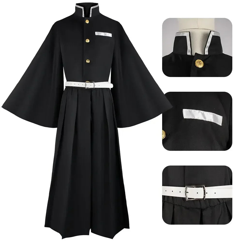 Costume Cosplay Tokitou Muichirou – Kimetsu no Yaiba (Demon Slayer) avec Perruque – Uniforme Kisatsutai