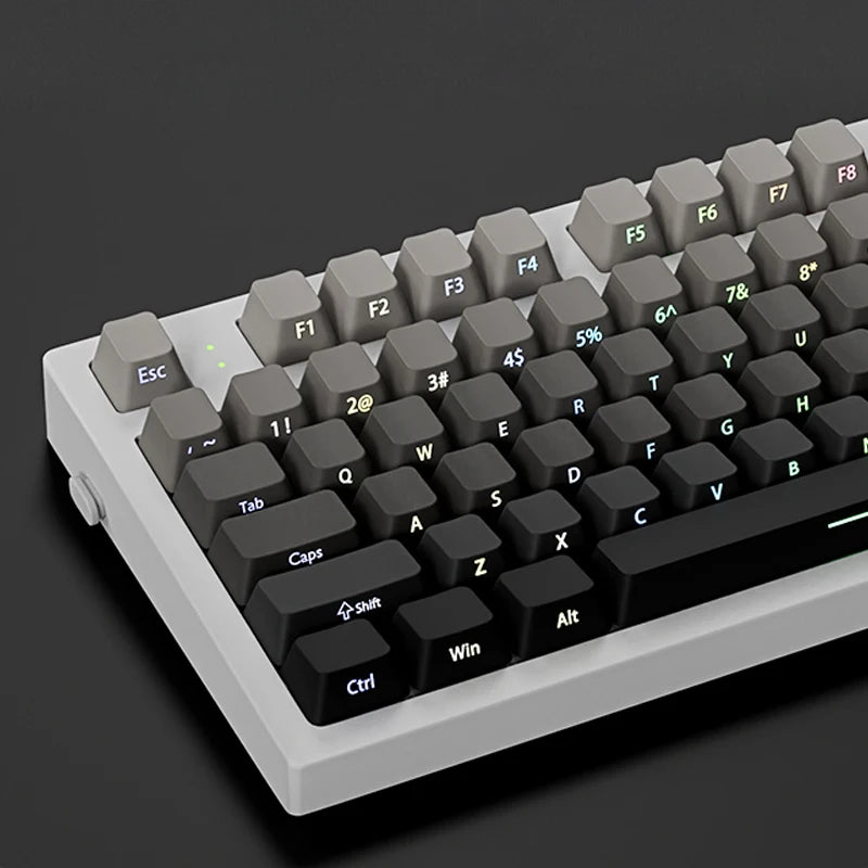 Set de Keycaps PBT Rétroéclairés – Double Injection, RGB, 135 Touches