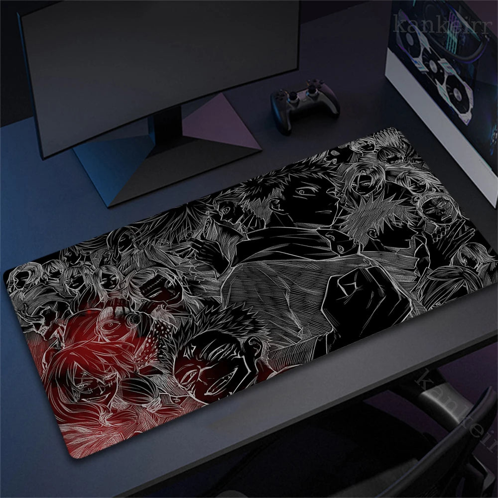 Tapis de souris XXL Jujutsu Kaisen – Gojo Satoru | Gaming & Bureau | Antidérapant | Design Anime