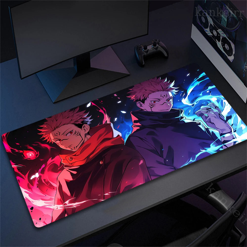 Tapis de souris XXL Jujutsu Kaisen – Gojo Satoru | Gaming & Bureau | Antidérapant | Design Anime