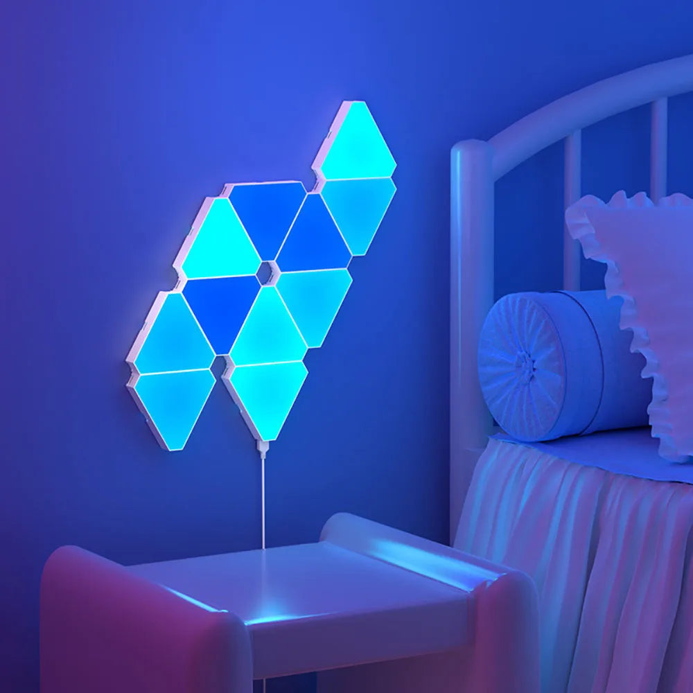 Panneaux Lumineux LED Triangulaires RGB - Éclairage Intelligents et Modulables