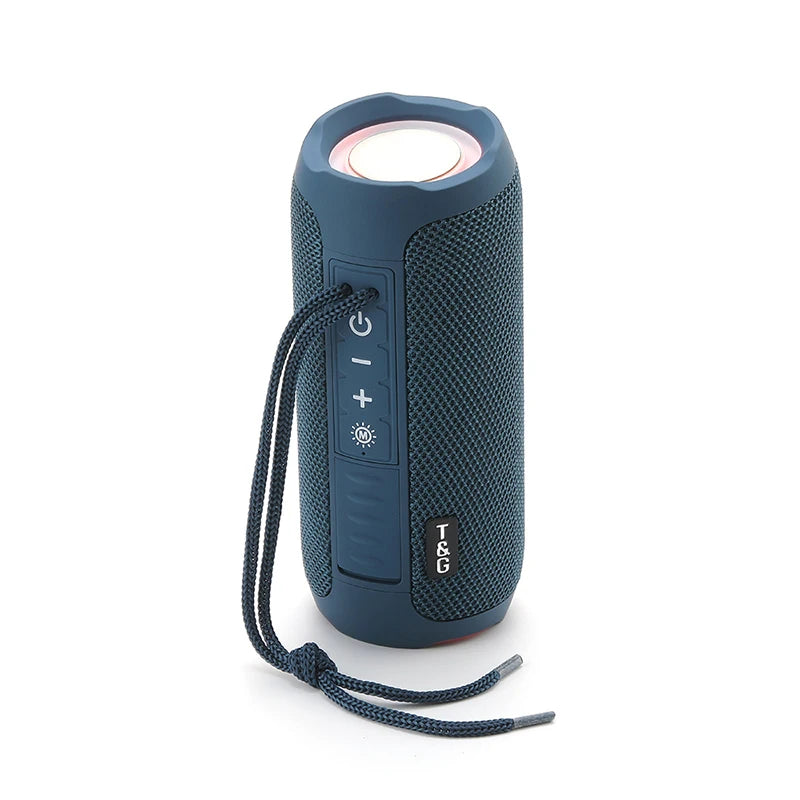 Enceinte Bluetooth Portable TG227 – Étanche IPX5, LED, Radio FM, Bass Boost, 1200 mAh
