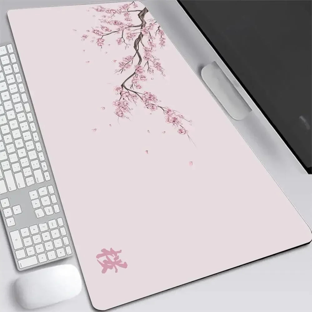 Tapis de souris XXL Japon Sakura – Gaming & Bureau | Motif cerisier | Antidérapant | Plusieurs tailles