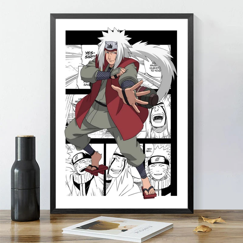 Affiche Murale Naruto Shippuden – Décoration Anime pour Chambre & Salon