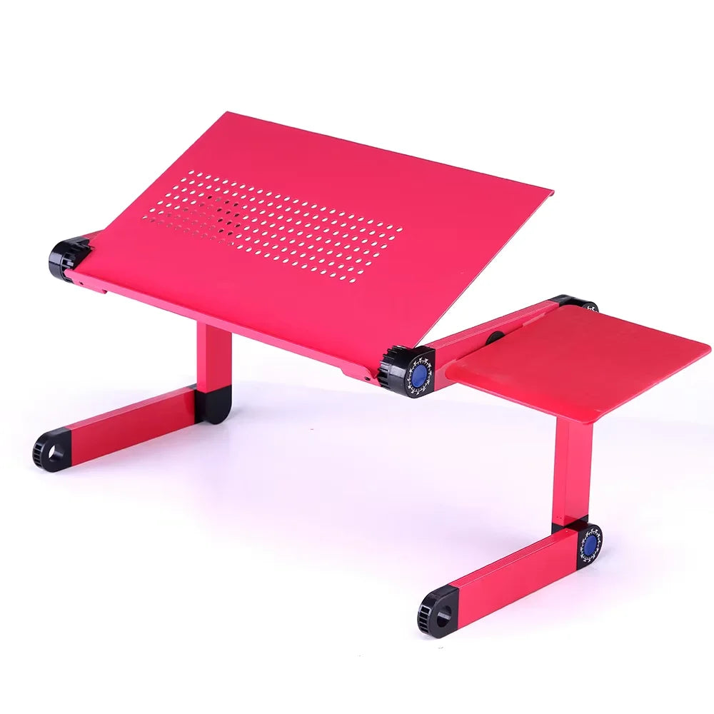 Support Bureau Ergonomique Réglable pour Ordinateur Portable – Aluminium 360° avec Tapis de Souris