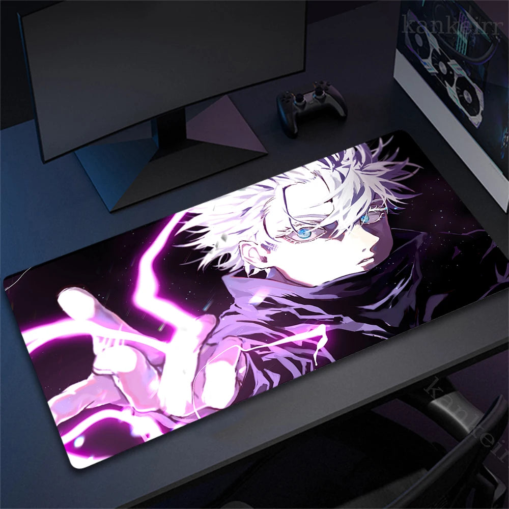 Tapis de souris XXL Jujutsu Kaisen – Gojo Satoru | Gaming & Bureau | Antidérapant | Design Anime