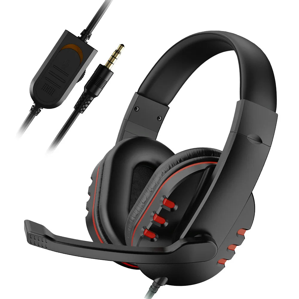 Casque Gaming Filaire 3,5 mm – Microphone, Réduction de Bruit, Contrôle du Volume – Compatible PS4, PC, Xbox, Switch