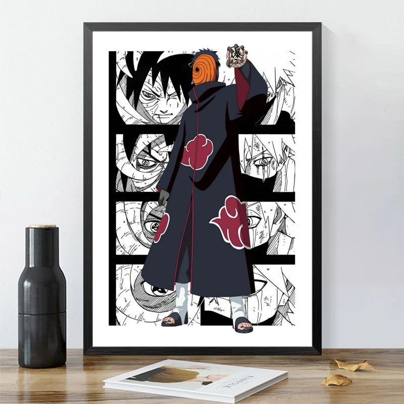 Affiche Murale Naruto Shippuden – Décoration Anime pour Chambre & Salon