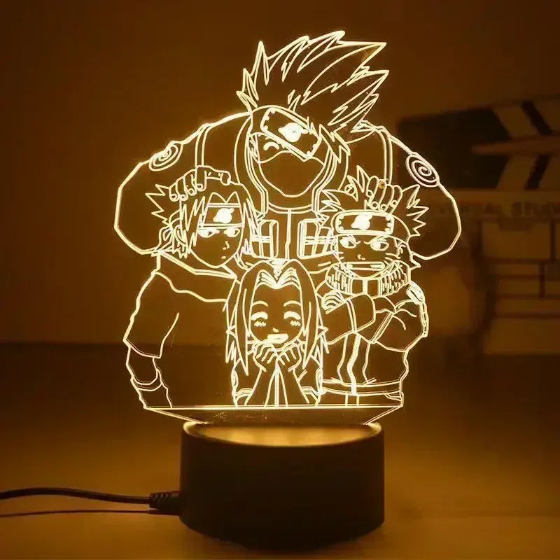 Veilleuse LED 3D Naruto – Lampe d’Ambiance Manga