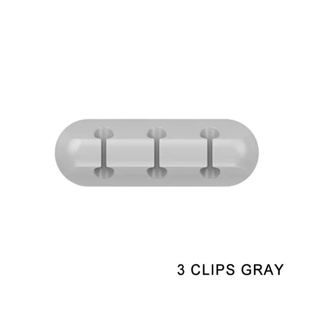 Organisateur de câbles USB en Silicone – Clips de Gestion pour Bureau et Maison