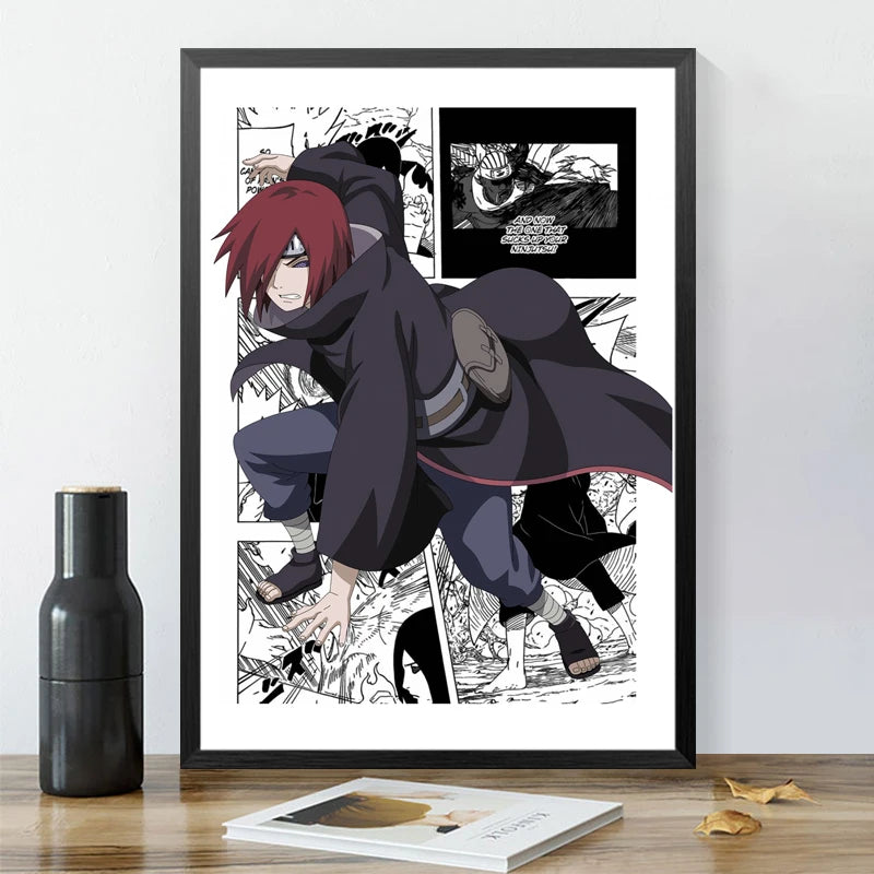 Affiche Murale Naruto Shippuden – Décoration Anime pour Chambre & Salon