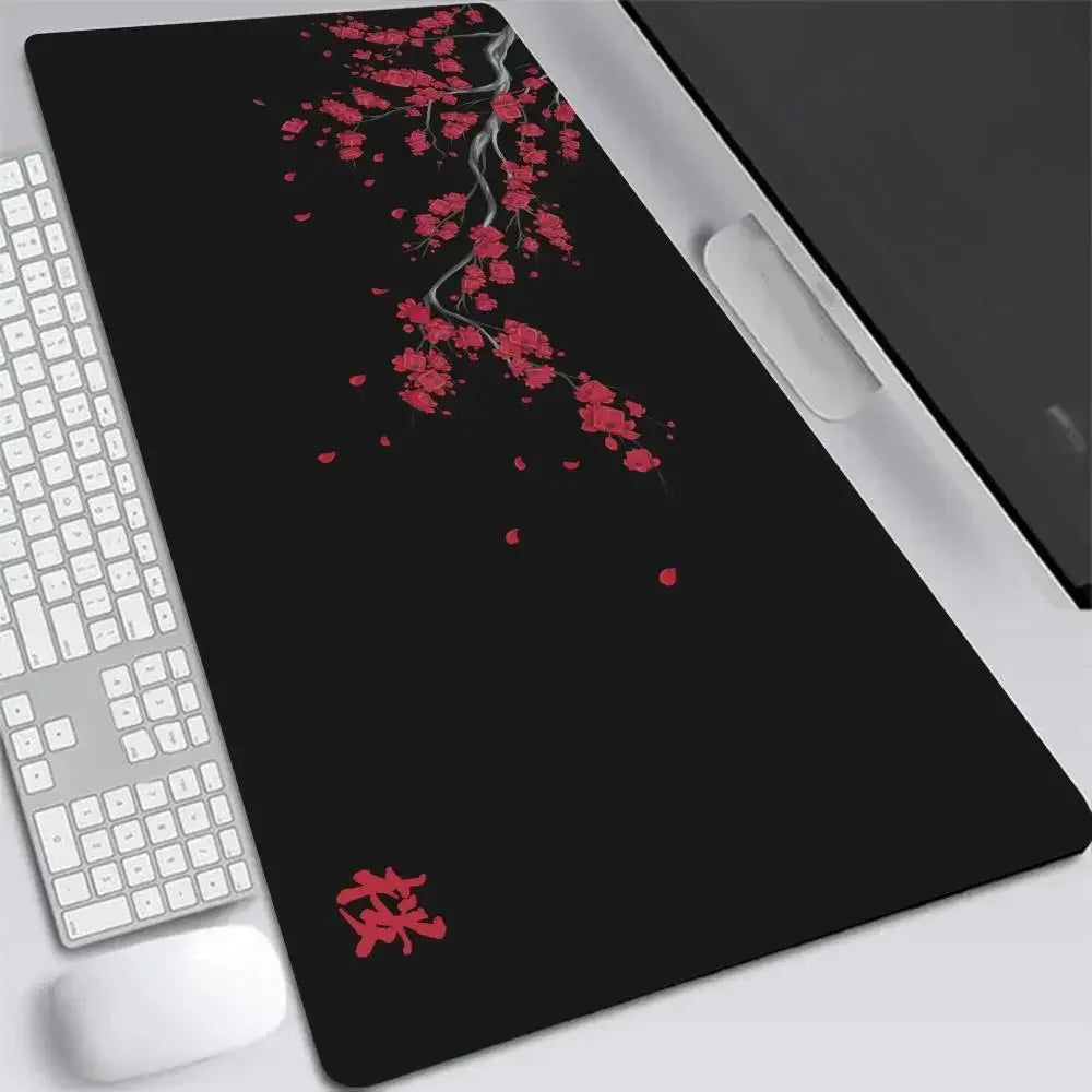 Tapis de souris XXL Japon Sakura – Gaming & Bureau | Motif cerisier | Antidérapant | Plusieurs tailles